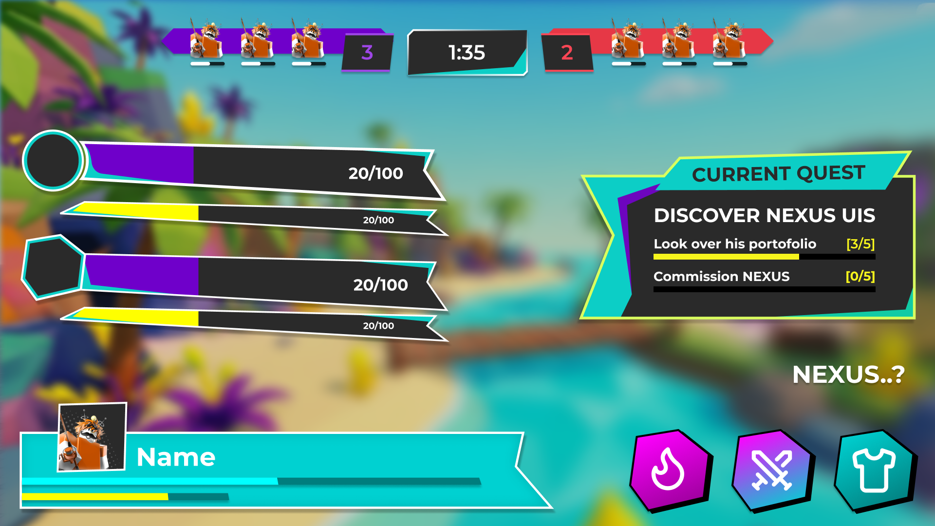 Sharp UI design